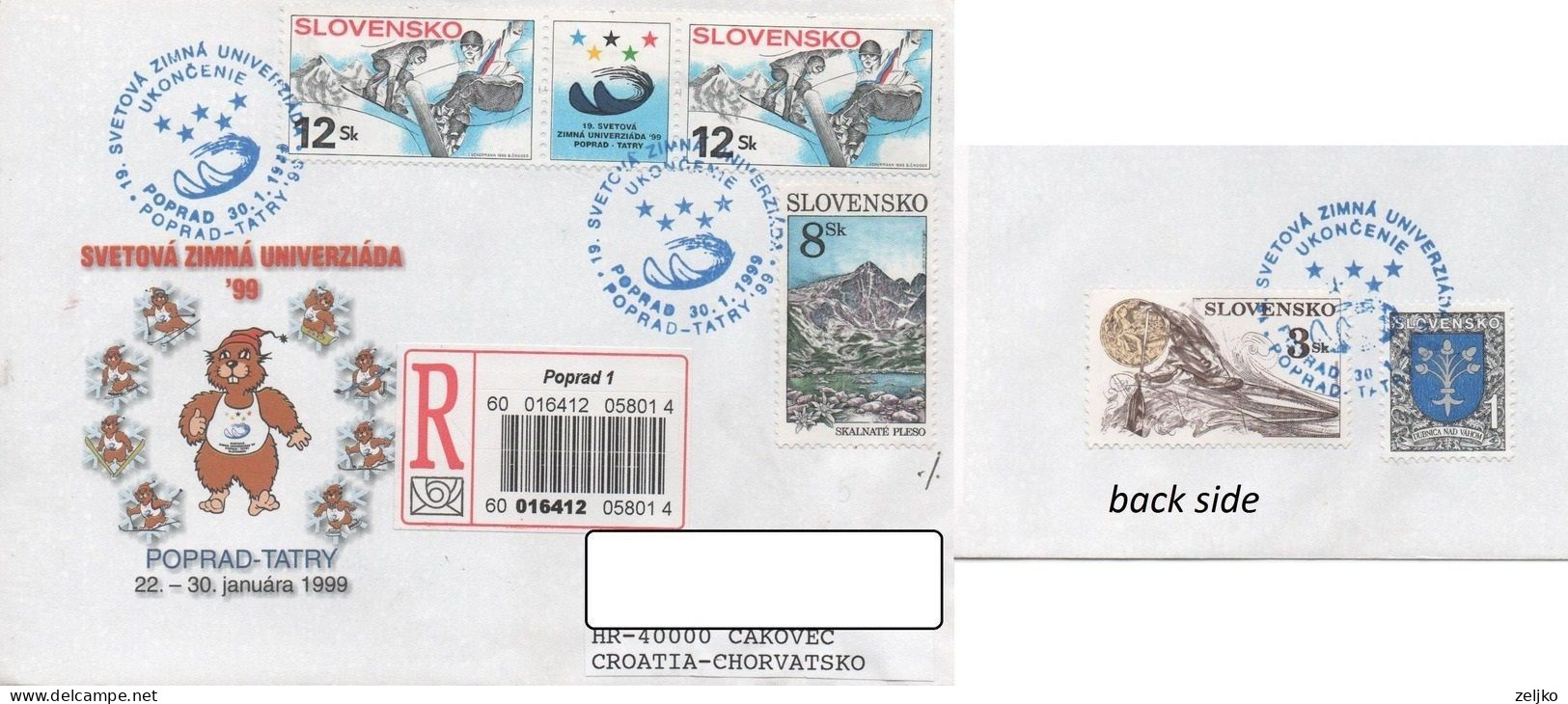 Slovakia, Winter Universiade 1999, Registered - Other & Unclassified