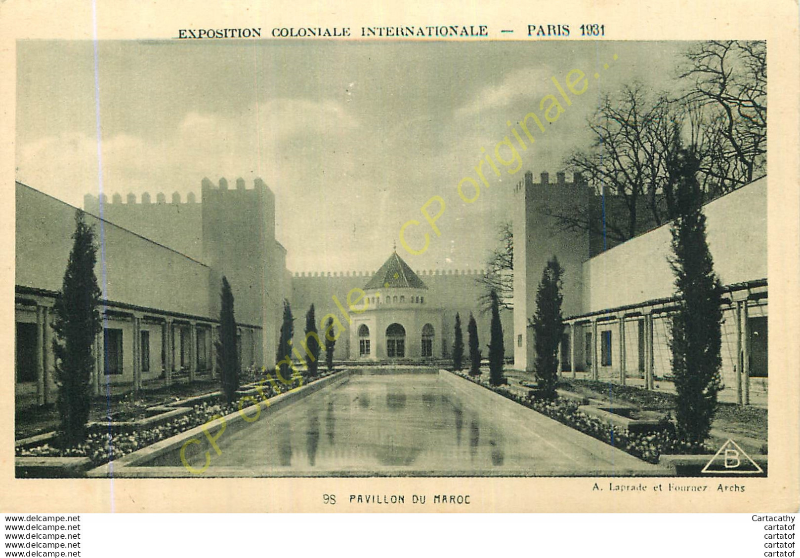 PARIS . Exposition Coloniale Internationale 1931 . PAVILLON DU MAROC . - Exposiciones