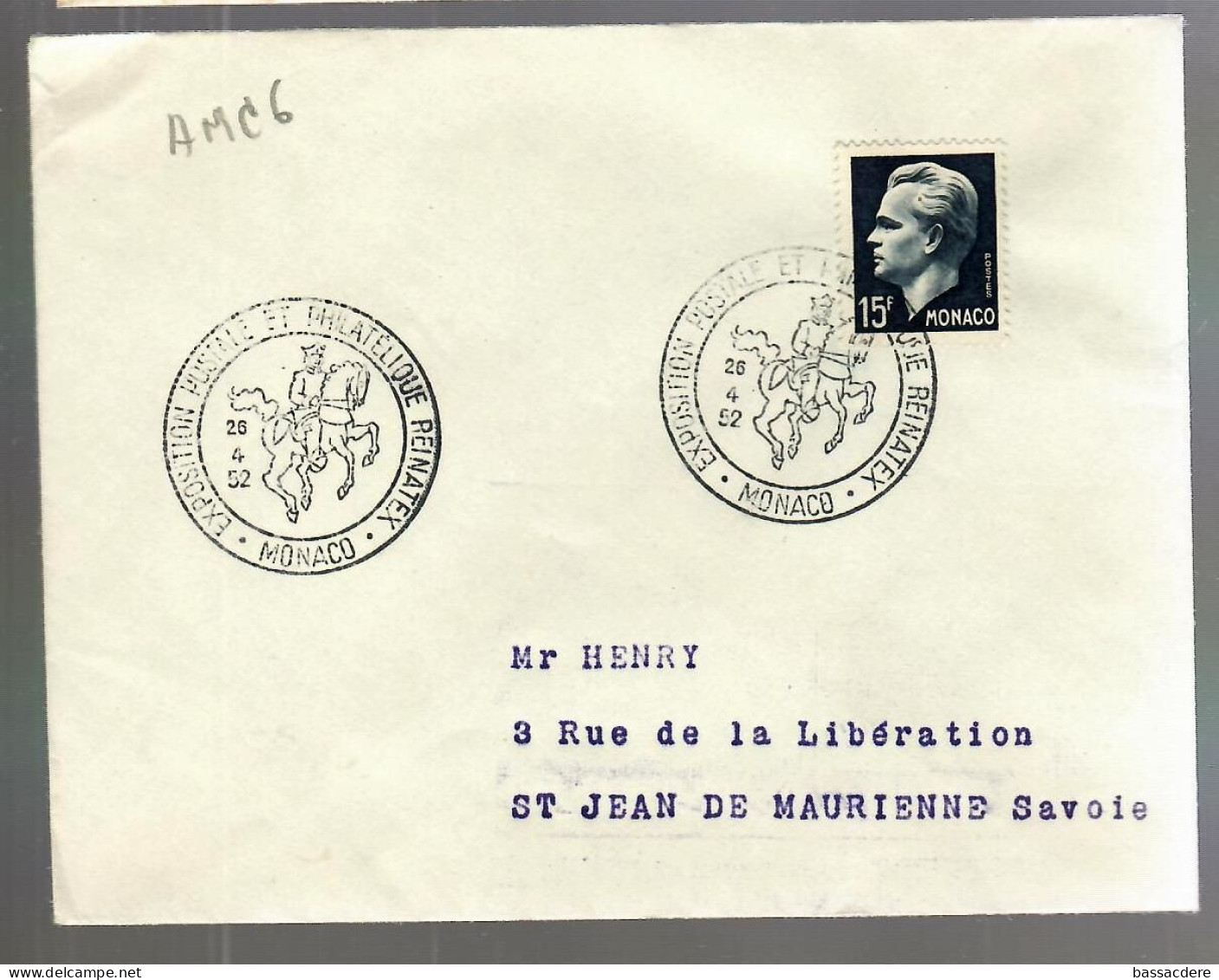 80279 -  REINATEX  1952 - Storia Postale