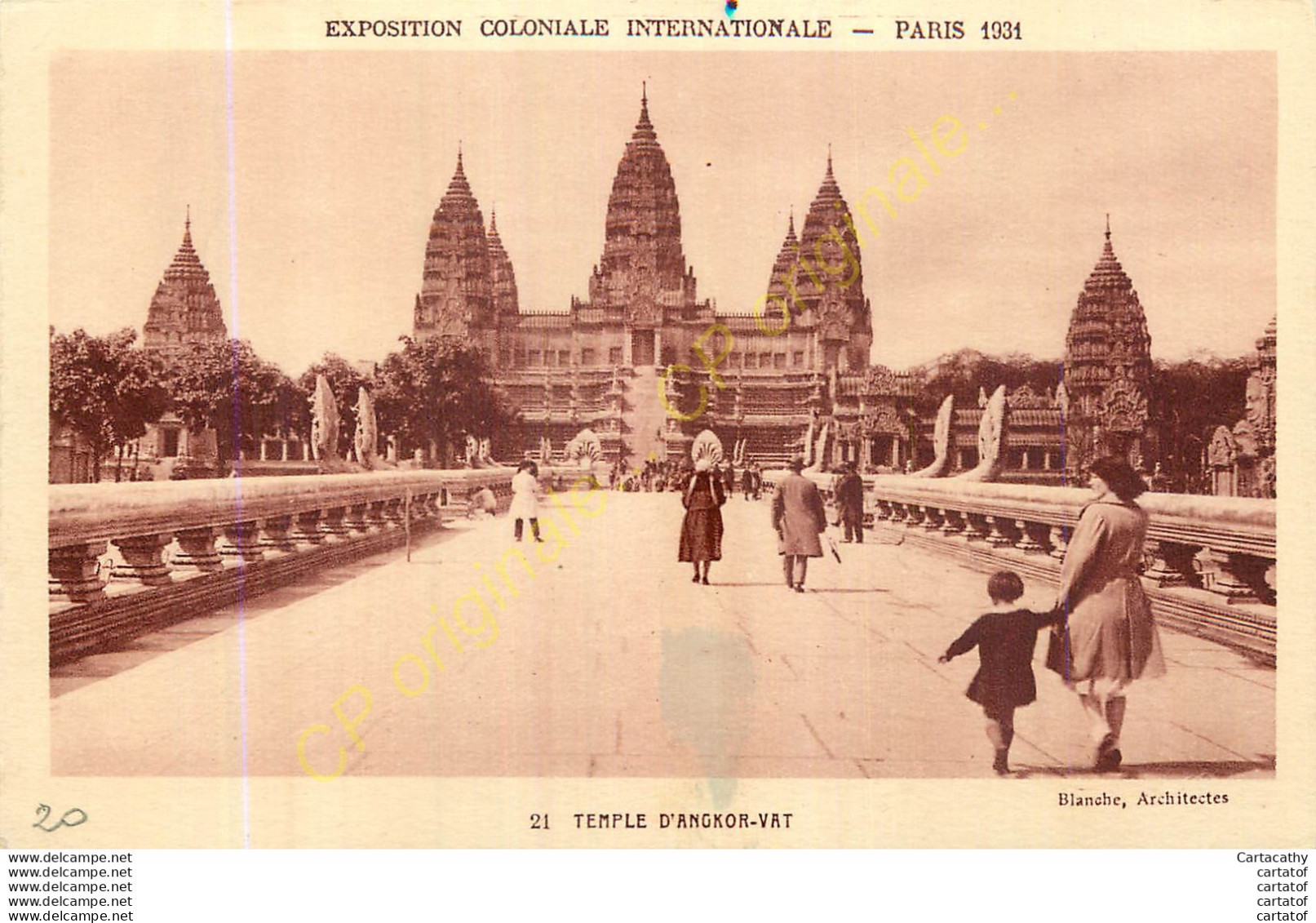 PARIS . Exposition Coloniale Internationale 1931 . TEMPLE D'ANGKOR VAT . - Expositions