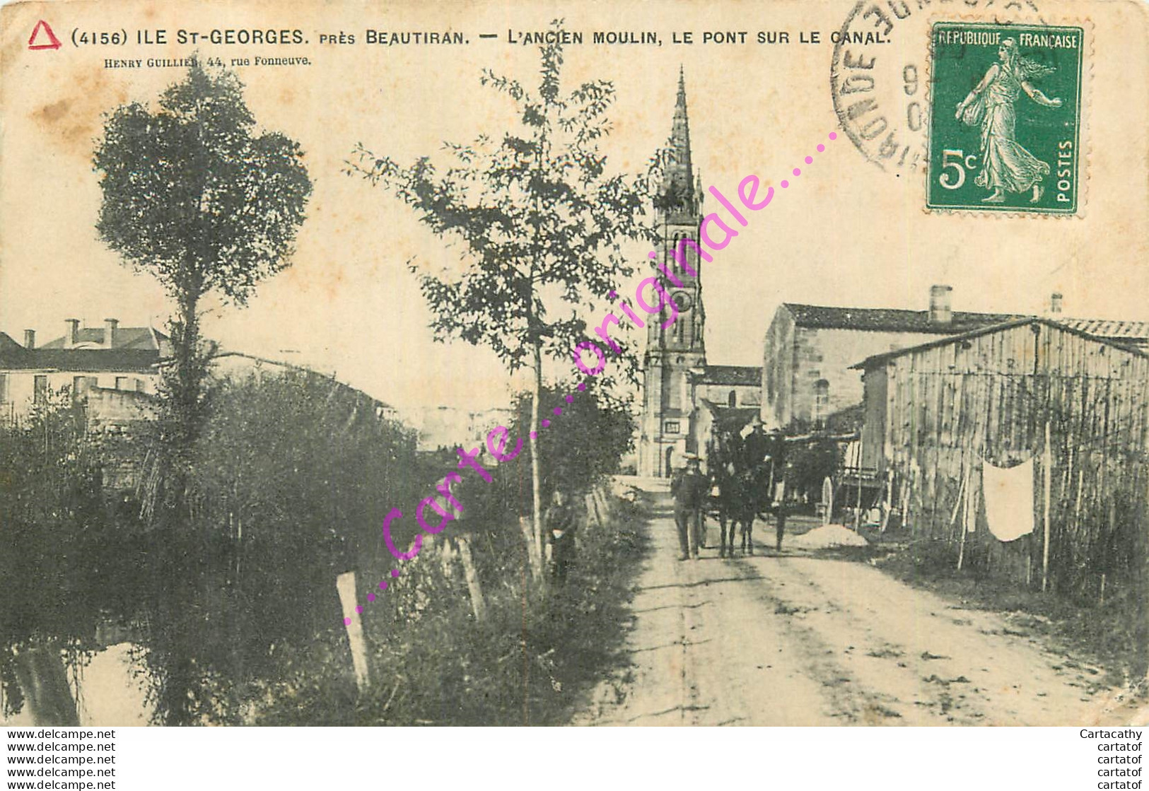 33. ILE SAINT-GEORGES Près BEAUTIRAN .  L'ancien Moulin . Le Pont Sur Le Canal . - Otros & Sin Clasificación