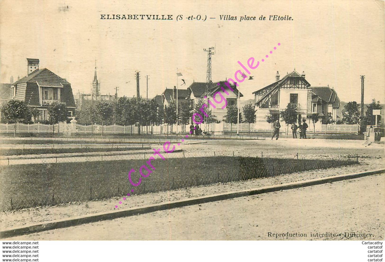 78.  ELISABETVILLE .  Villas Place De L'Etoile .  ELISABETHVILLE . - Otros & Sin Clasificación