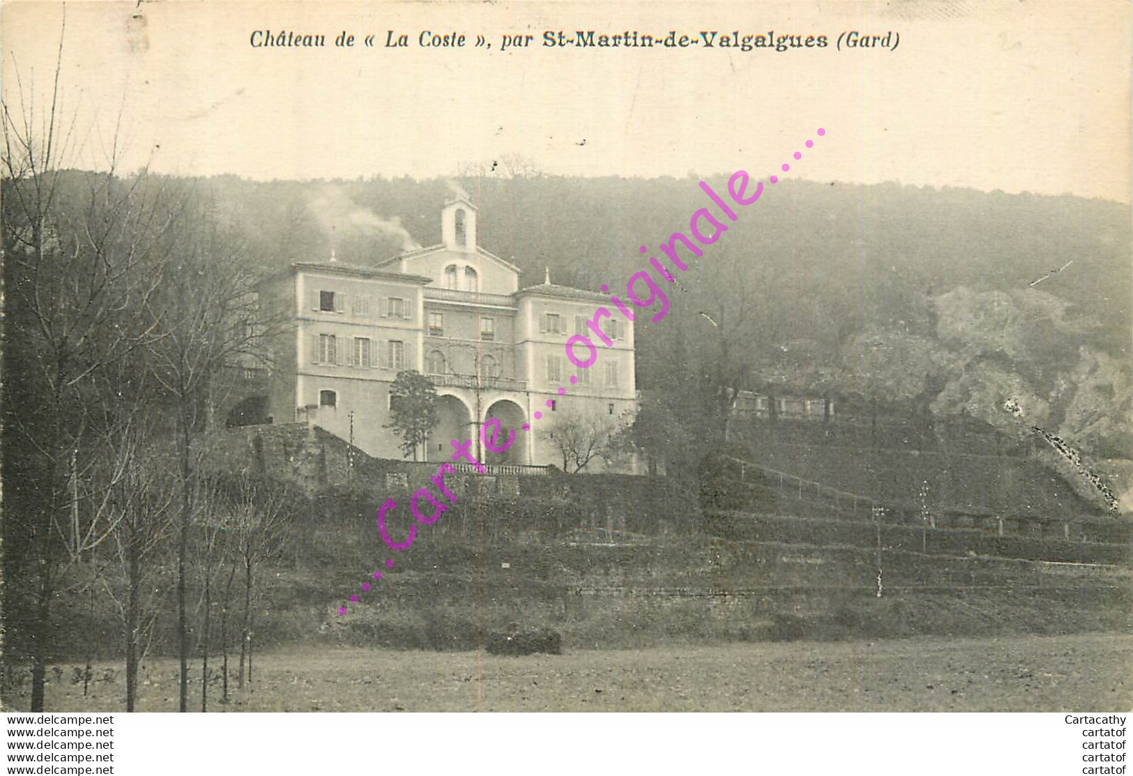 30.  SAINT MARTIN DE VALGALGUES . Château De LA COSTE . - Autres & Non Classés