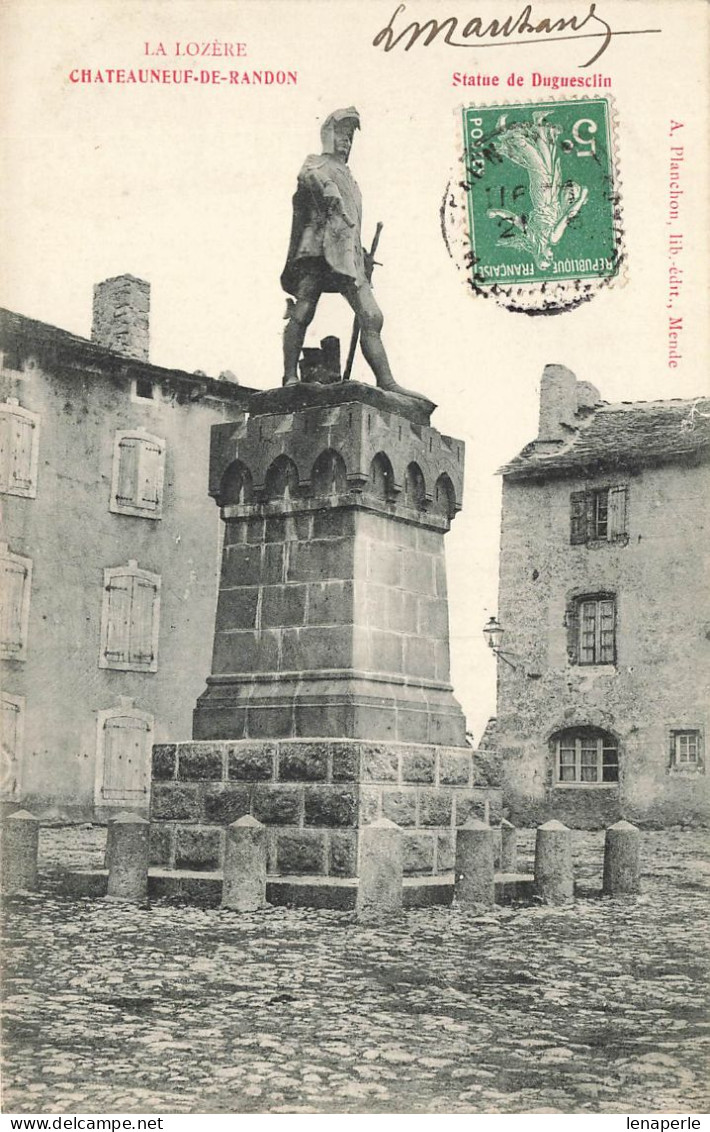 D8897 Châteauneuf De Randon Statue De Duguesclin - Chateauneuf De Randon