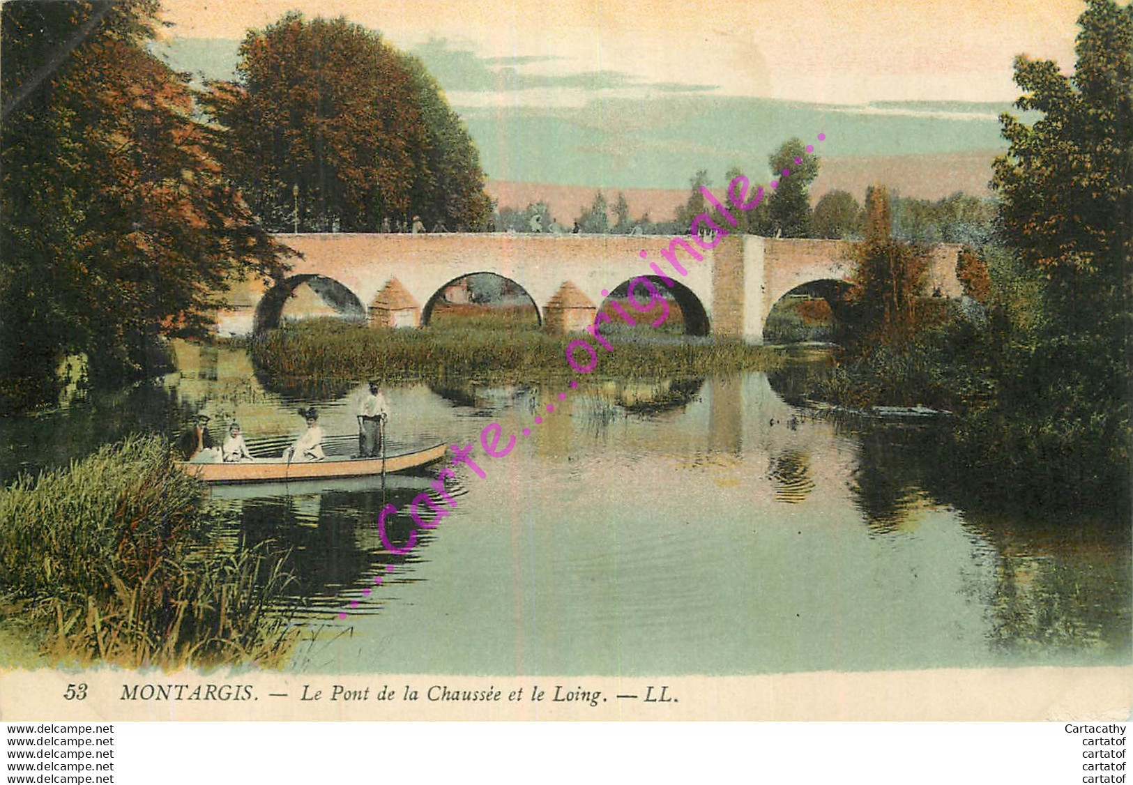 45.  MONTARGIS .  Le Pont De La Chaussée Et Le Loing . - Montargis