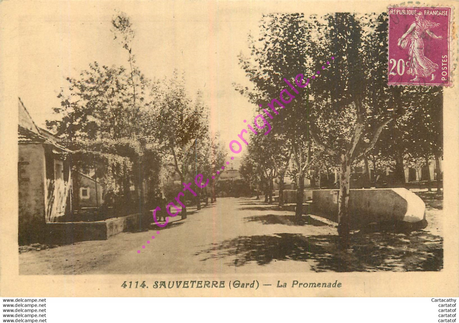 30.  SAUVETERRE .  La Promenade .  GARD . - Autres & Non Classés