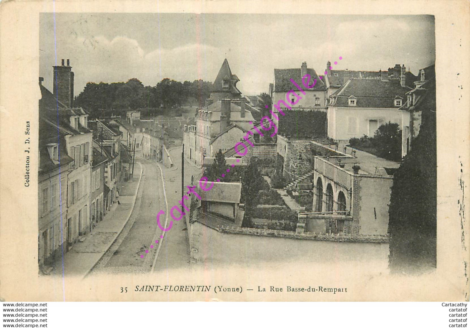 89.  SAINT FLORENTIN .  La Rue Basse Du Rempart . - Saint Florentin