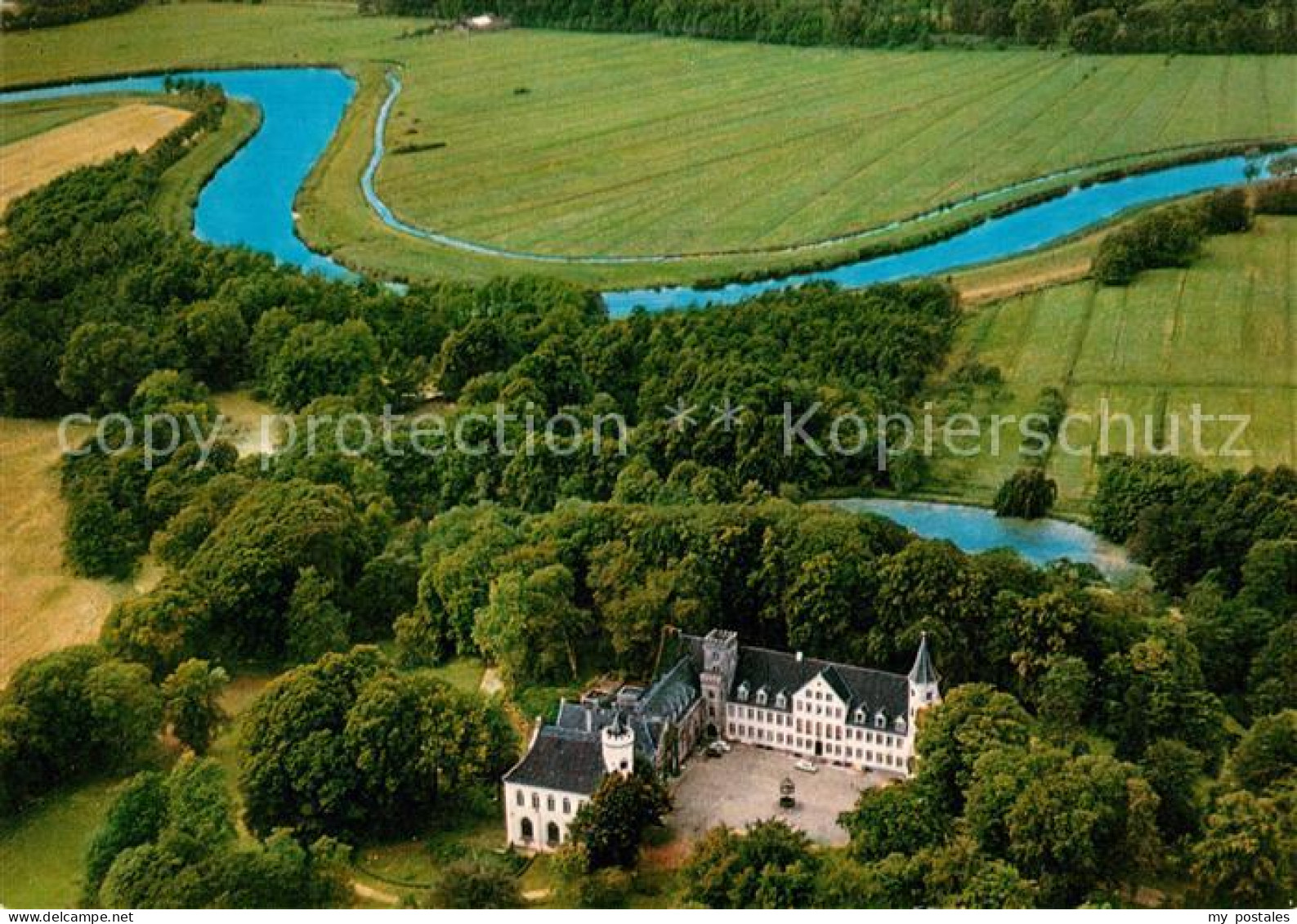 73031743 Itzehoe Fliegeraufnahme Schloss Breitenburg Boekenberg - Itzehoe