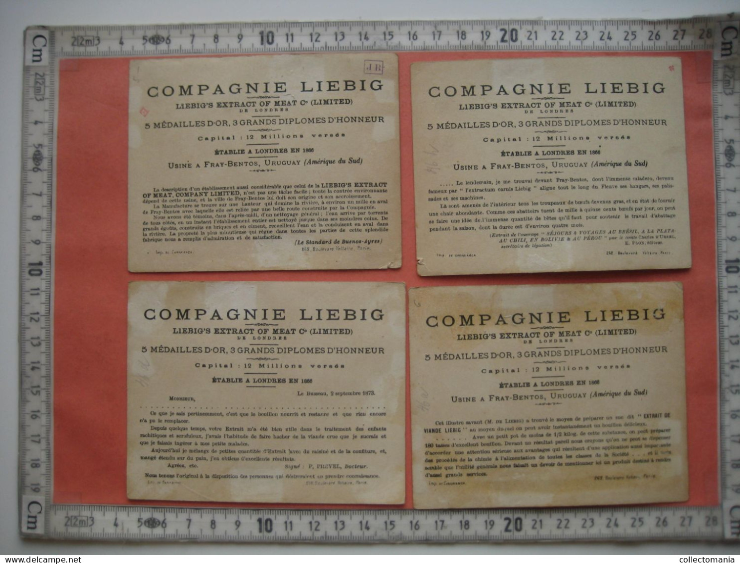 0034 LIEBIG's 34 -  8 Chromos Cartes Géographiques Et Monnaie - VERY RARE 1874 Condition Very Good, See Scans - Liebig