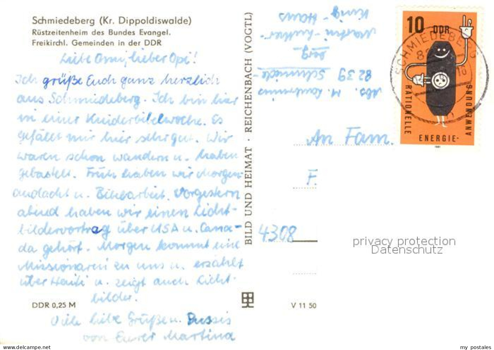 73031672 Schmiedeberg  Dippoldiswalde Friedenskapelle Treppenhaus Marthin Luther - Dippoldiswalde