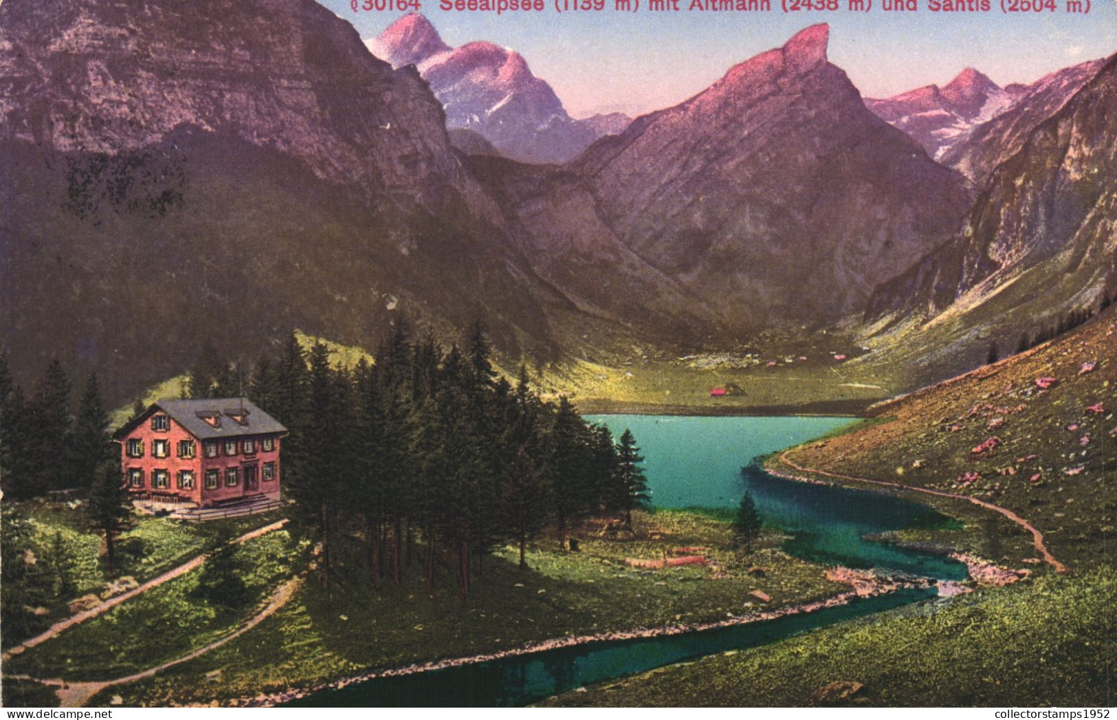 SEEALPSEE, APPENZELL, ARCHITECTURE, MOUNTAIN, SWITZERLAND, POSTCARD - Appenzell