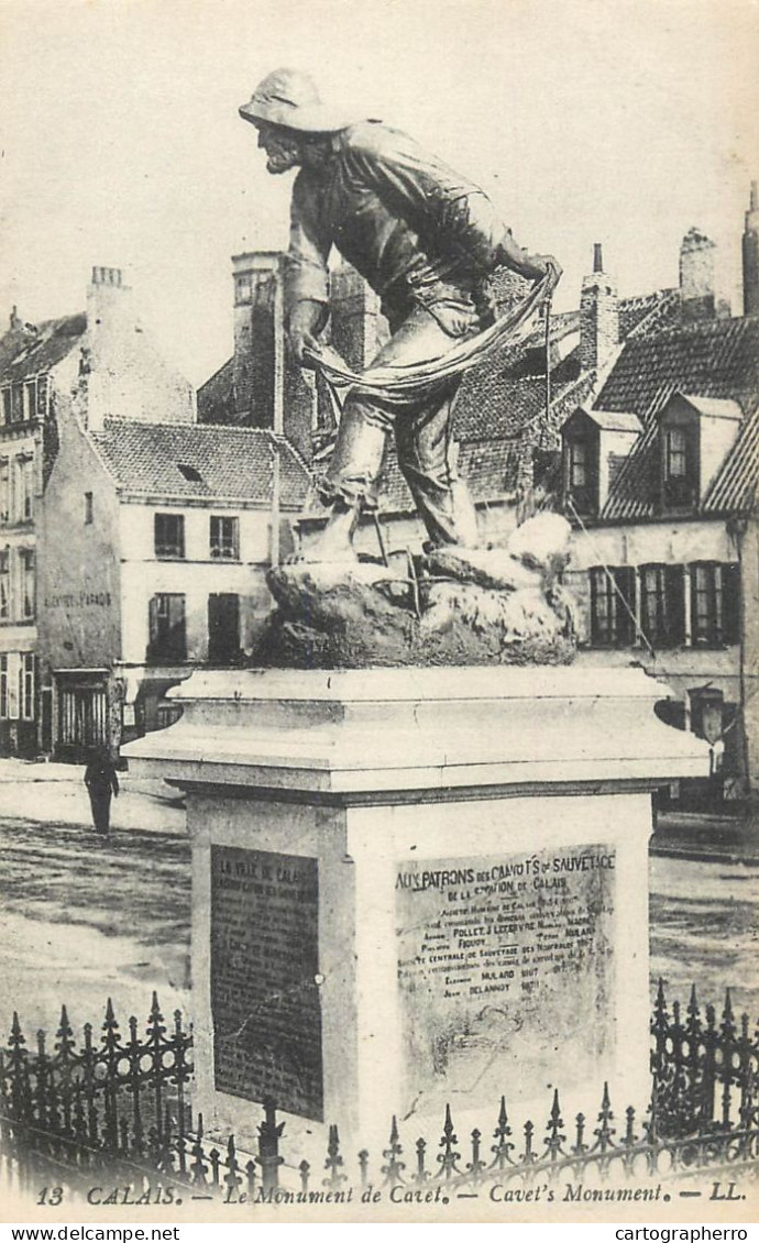 CPA France Calais Le Monument De Cavet - Calais