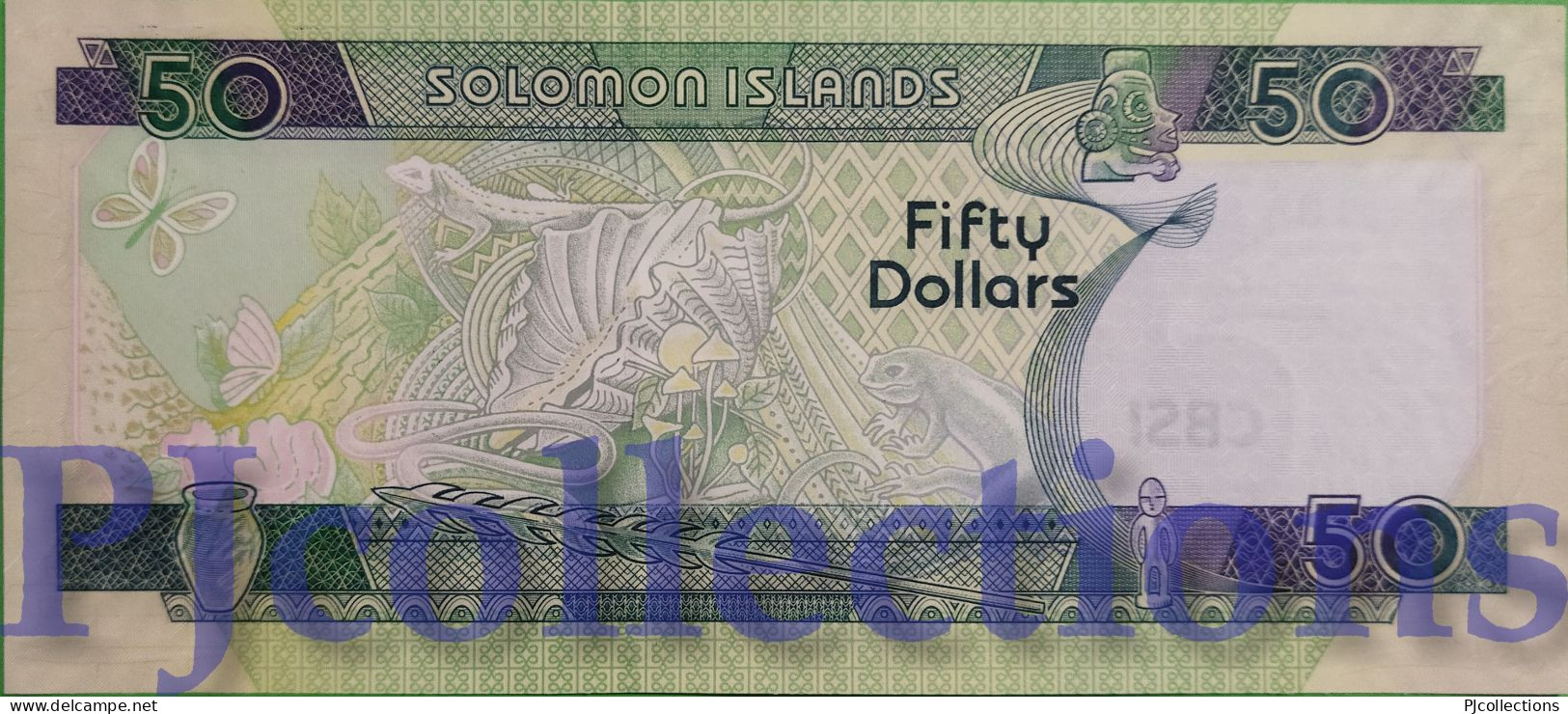 SOLOMON ISLANDS 50 DOLLARS 2004 PICK 29 UNC LOW SERIAL NUMBER "A/1 001038" - Salomons
