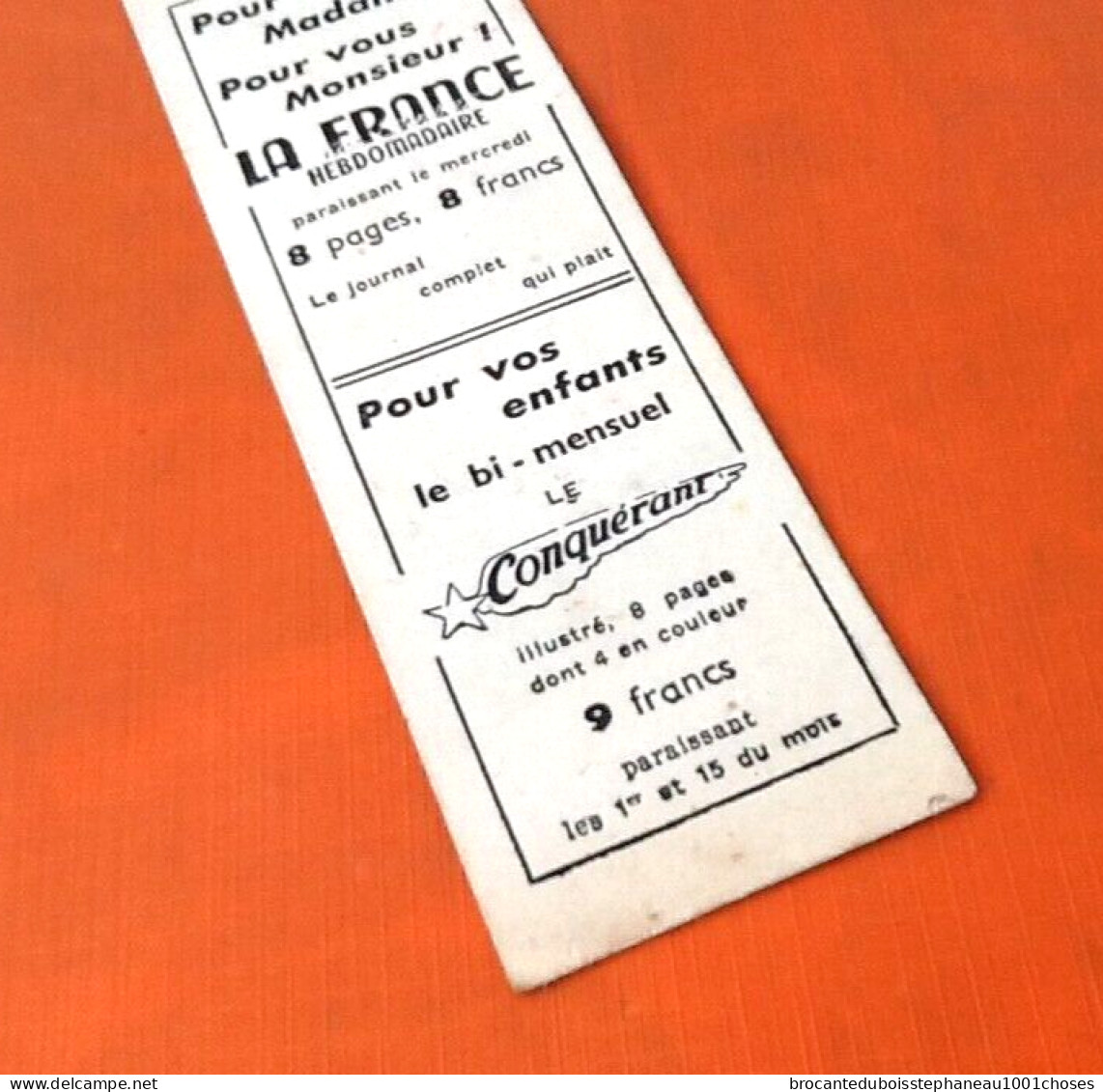 Ancien Signet / Marque-page Publicitaire La Croix-Rouge - Bookmarks