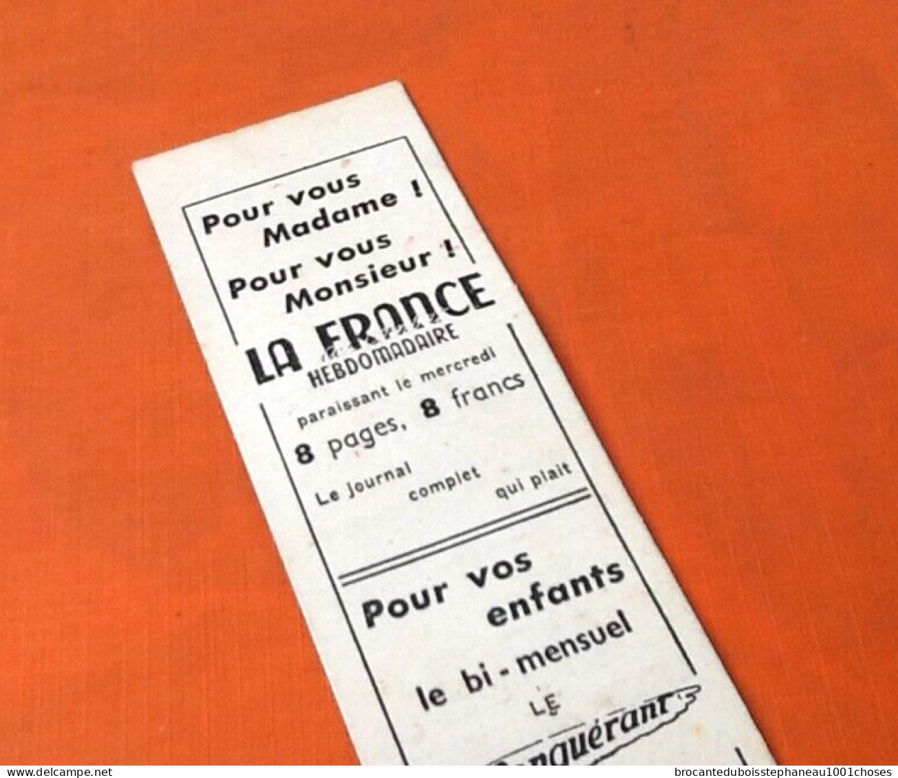Ancien Signet / Marque-page Publicitaire La Croix-Rouge - Bookmarks