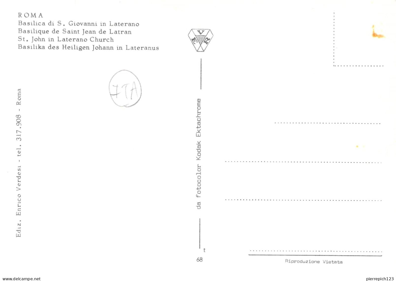 Rome - Basilique Saint Jean De Latran - Andere & Zonder Classificatie