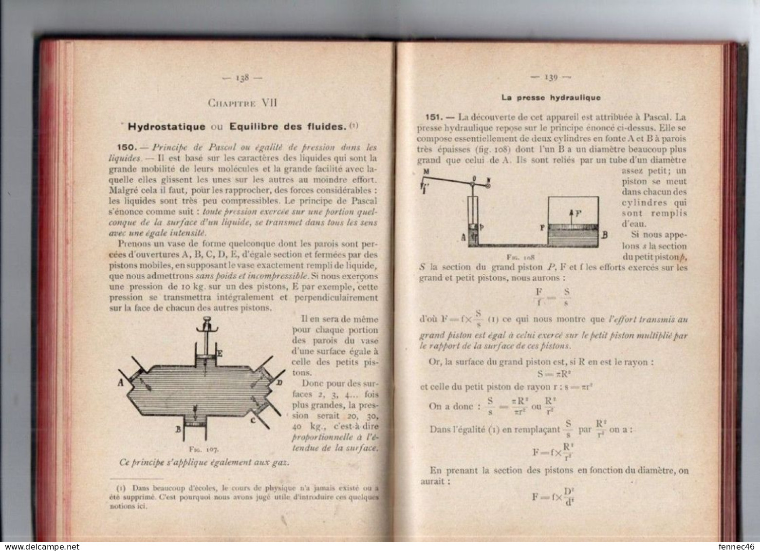 * Mécanique Elémentaire par BERTRAND & URBAIN, Professeur de Mécanique -1912 - 5me Edition - TOME 1