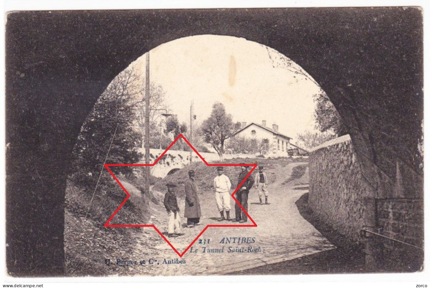 ANTIBES.  Le Tunnel SAINT ROCH - (Avec Chasseurs Alpins, Infanterie). - Sonstige & Ohne Zuordnung