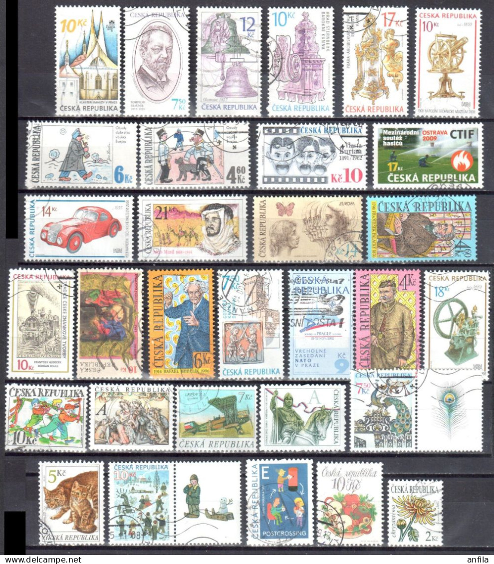 Czech Republic 2000-09 - Lot Of 31v  Stamps - Used Gestempelt - Gebruikt