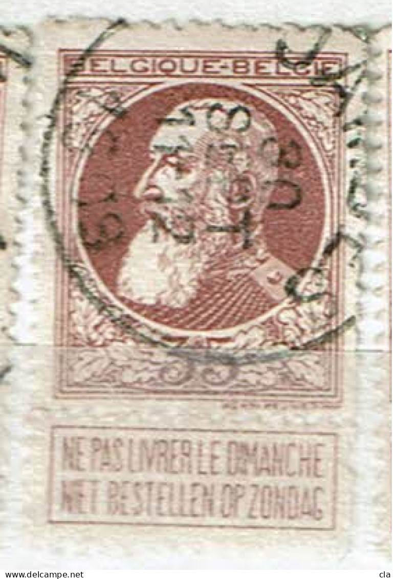 77  Obl  Jambes + 4 - 1905 Grosse Barbe