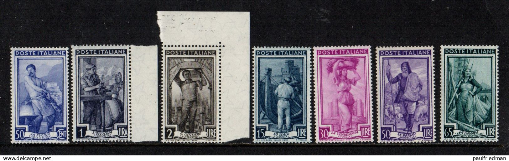 Repubblica 1955 - Italia Al Lavoro Stelle - Nuovi Gomma Integra MNH** - 1946-60: Mint/hinged