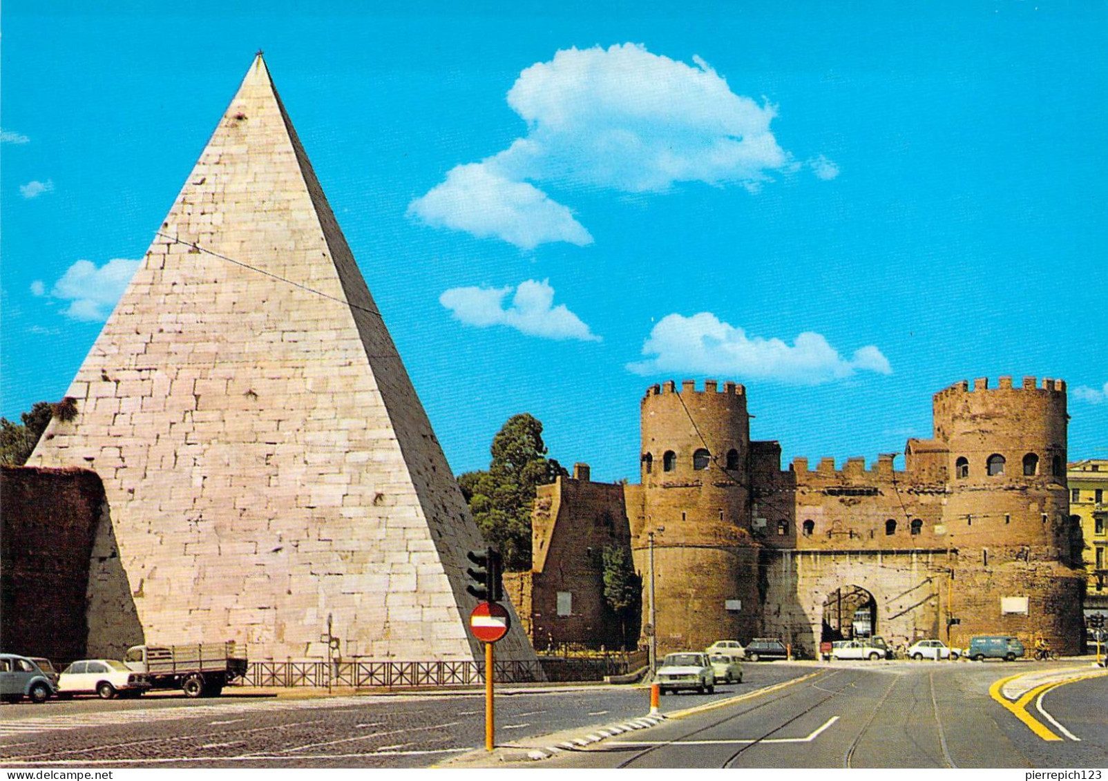 Rome - Porte Saint Paul Et Pyramide De Caio Cestio - Altri & Non Classificati