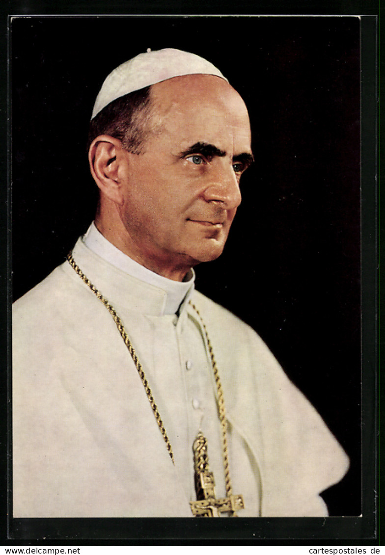 AK Portrait Papst Paul VI.  - Papas