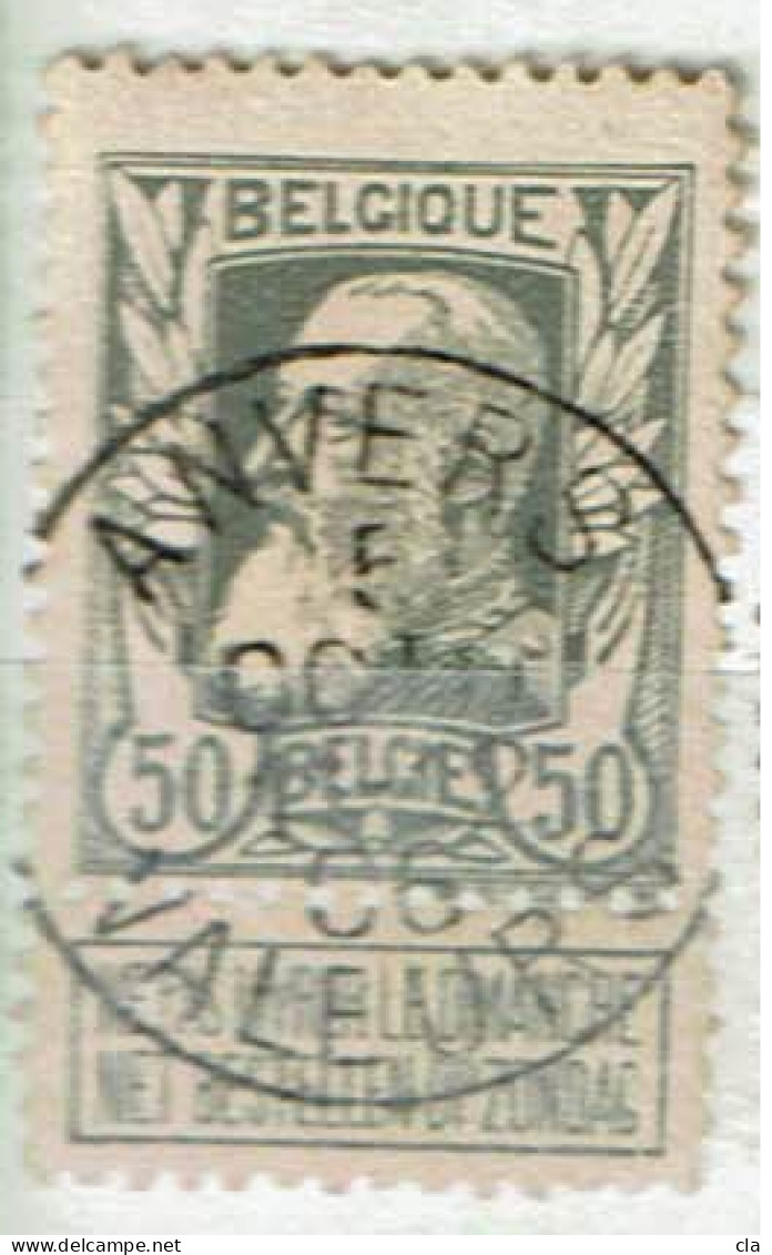 78  Obl  Anvers Valeurs - 1905 Grosse Barbe