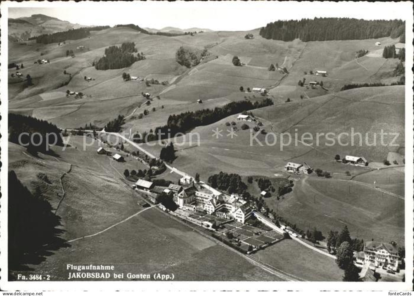 11623137 Gonten Fliegeraufnahme Jakobsbad Gonten - Autres & Non Classés