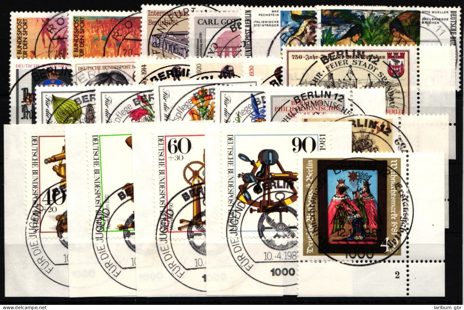 Berlin Lot Gestempelt Nur Vollstempel Viele Sonderstempel #JL193 - Collections