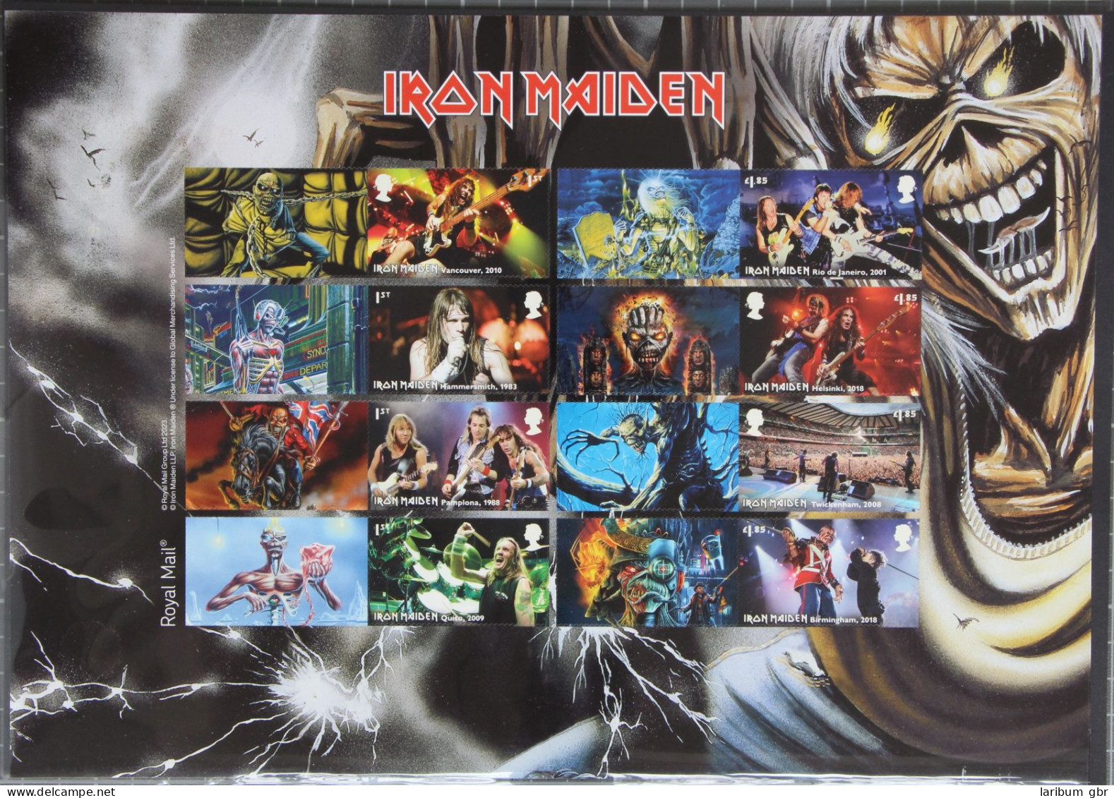 Großbritannien 5105-5112 Postfrisch Iron Maiden Collectors Sheet #JM632 - Sonstige & Ohne Zuordnung