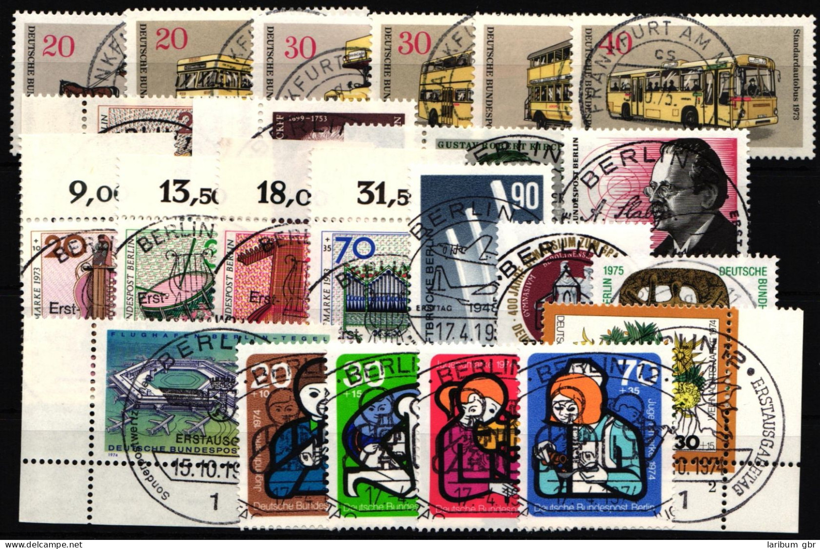 Berlin Lot Gestempelt Nur Vollstempel Viele Sonderstempel #JL199 - Collections