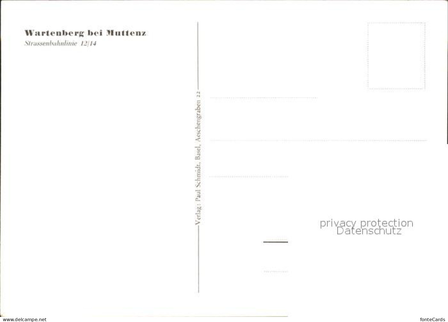 11623102 Muttenz Wartenberg Kuenstlerkarte Muttenz - Other & Unclassified