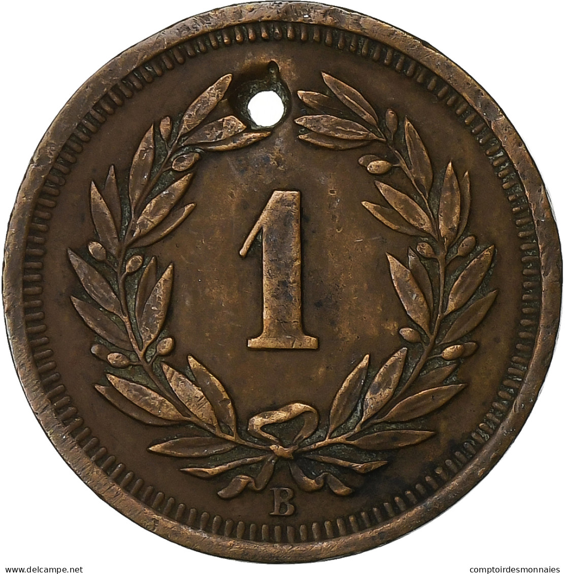 Suisse, Rappen, 1917, Bern, Bronze, TB, KM:3.2 - Otros & Sin Clasificación