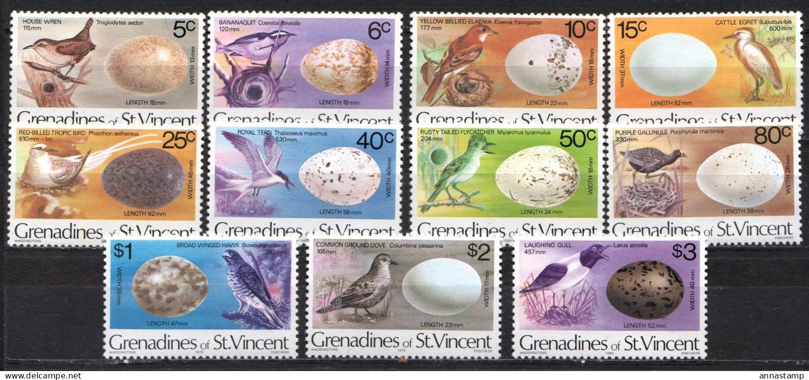 Grenadines Of St Vincent MNH Stamps, With Imprint Year 1979 And 1980 - Altri & Non Classificati