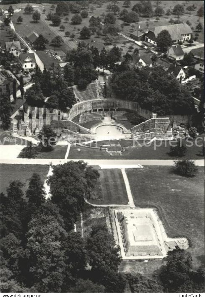 11622962 Augst Augusta Raurica Roemisches Theater Tempel Fliegeraufnahme Augst B - Sonstige & Ohne Zuordnung