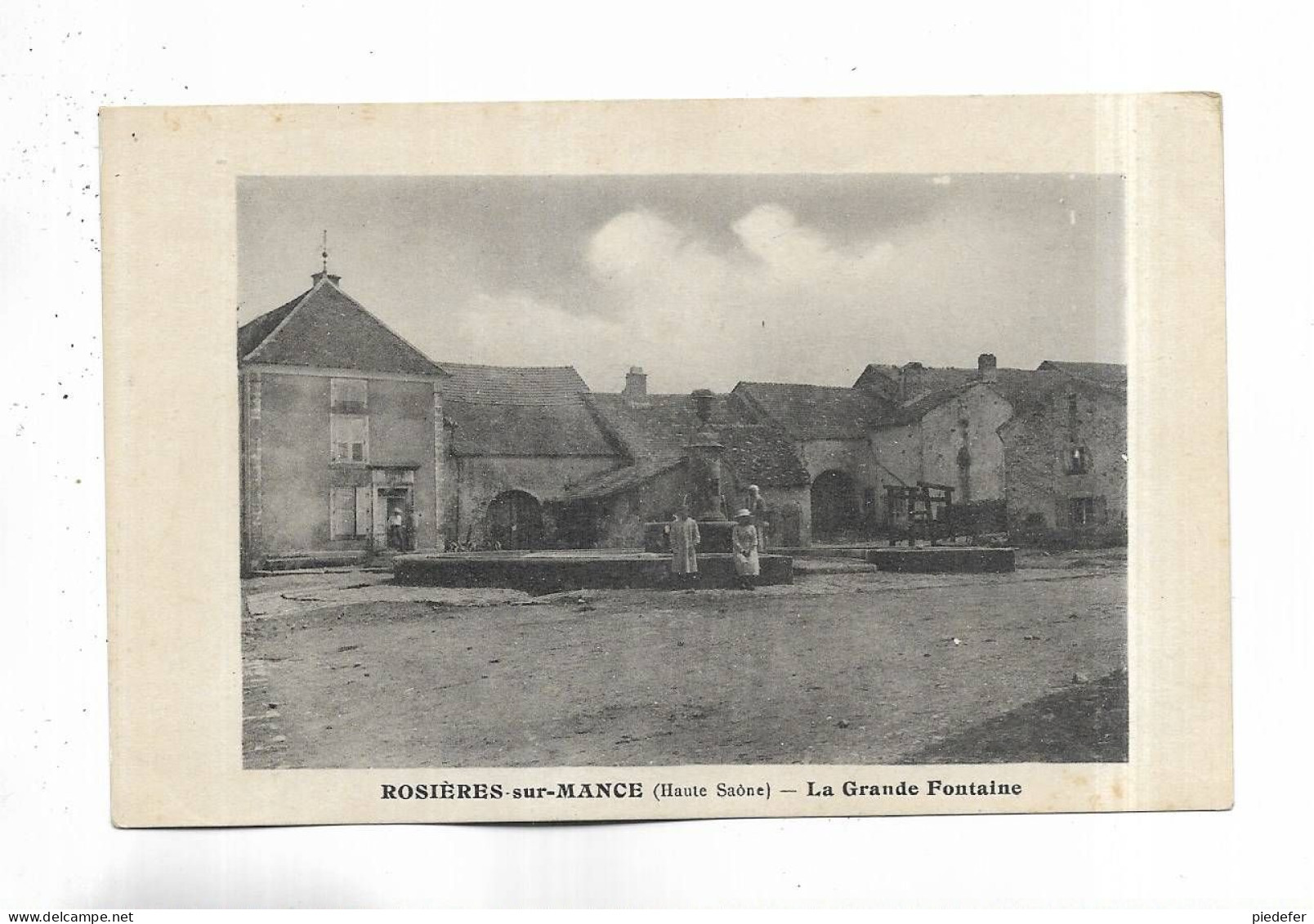 70 - ROSIERES-sur-MANCE ( Haute-Saône ) - La Grande Fontaine - Personnages - Autres & Non Classés