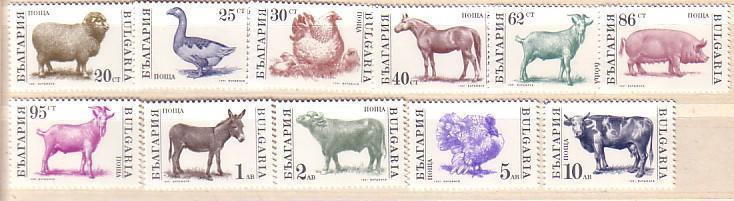 1991/1992  Fauna ANIMALS-Family   11v.-MNH  BULGARIA / Bulgarie - Ongebruikt
