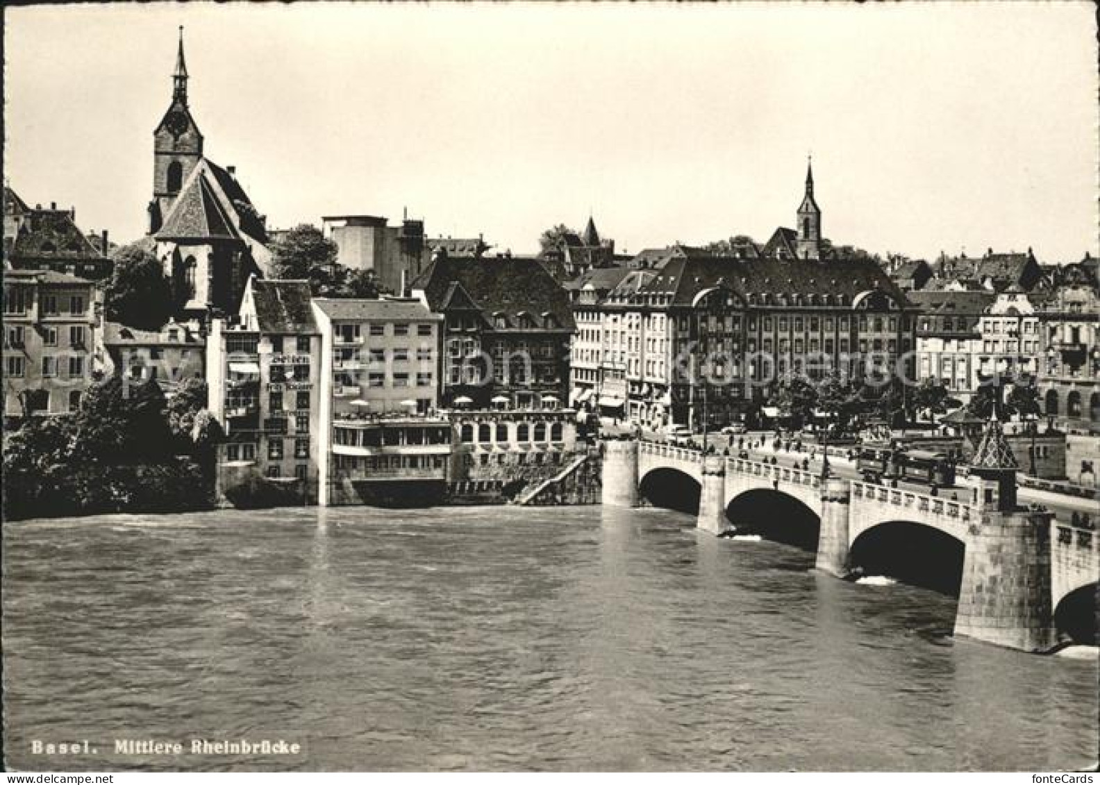 11622818 Basel BS Mittlere Rheinbruecke Strassenbahn Tram Basel BS - Autres & Non Classés