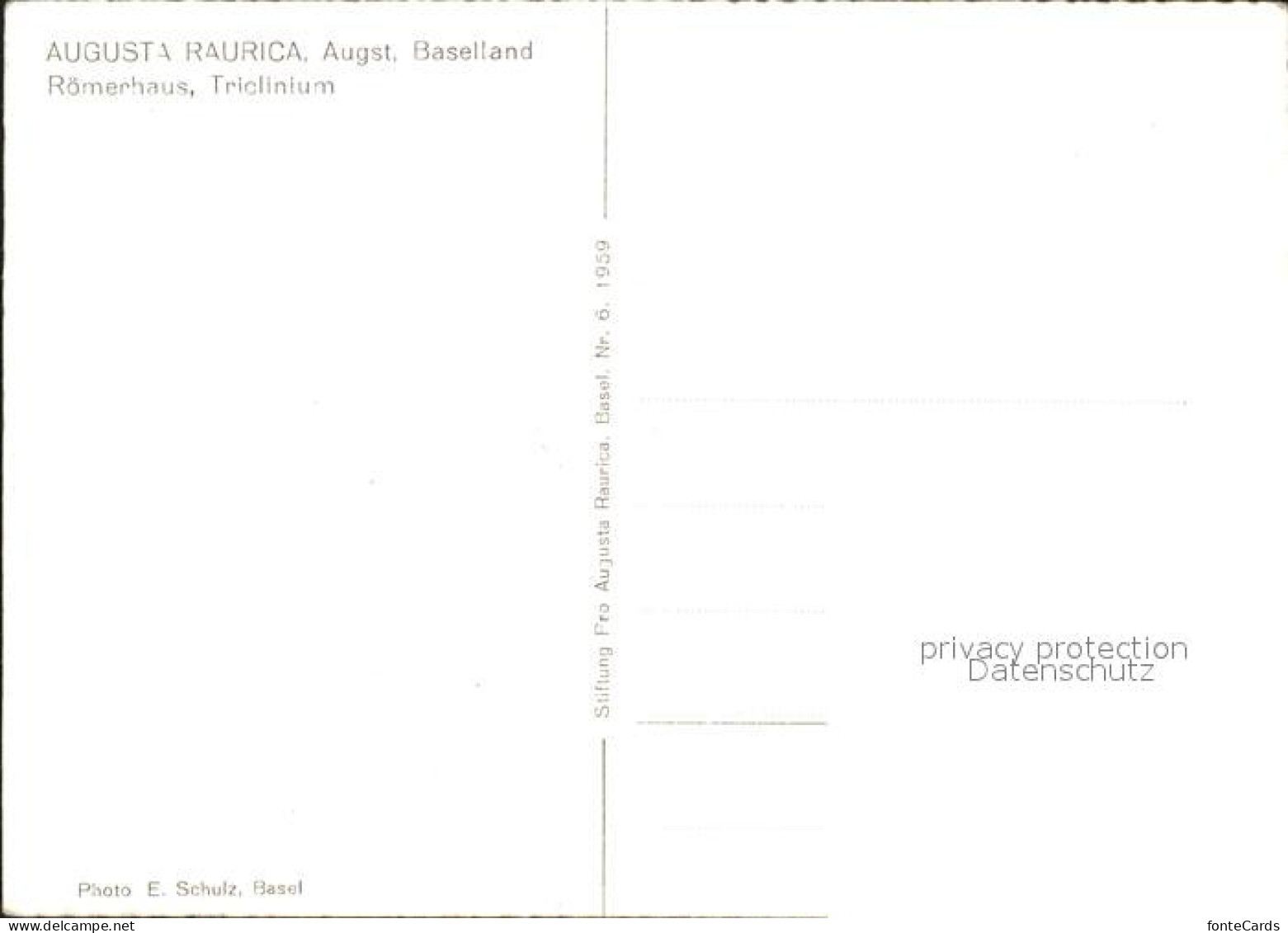11622803 Augst Augusta Raurica Roemerhaus Triclinium Augst - Sonstige & Ohne Zuordnung