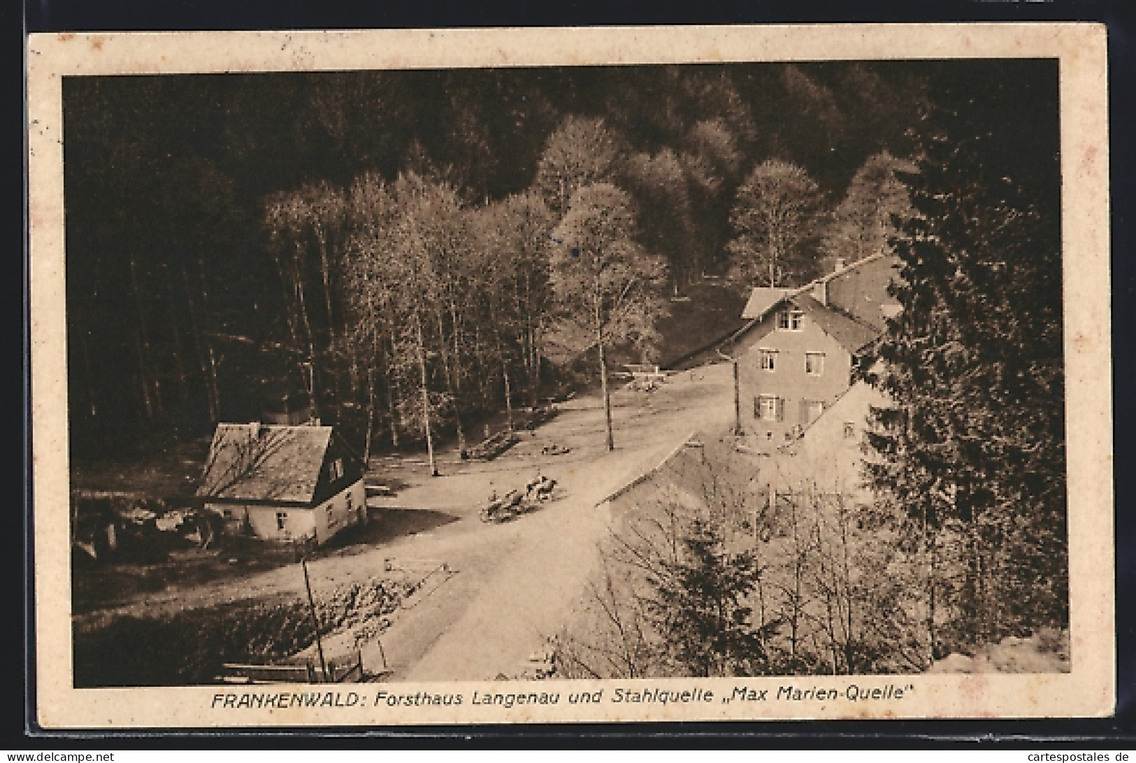 AK Langenau / Württemberg, Forsthaus Und Stahlquelle Max Marien-Quelle  - Hunting