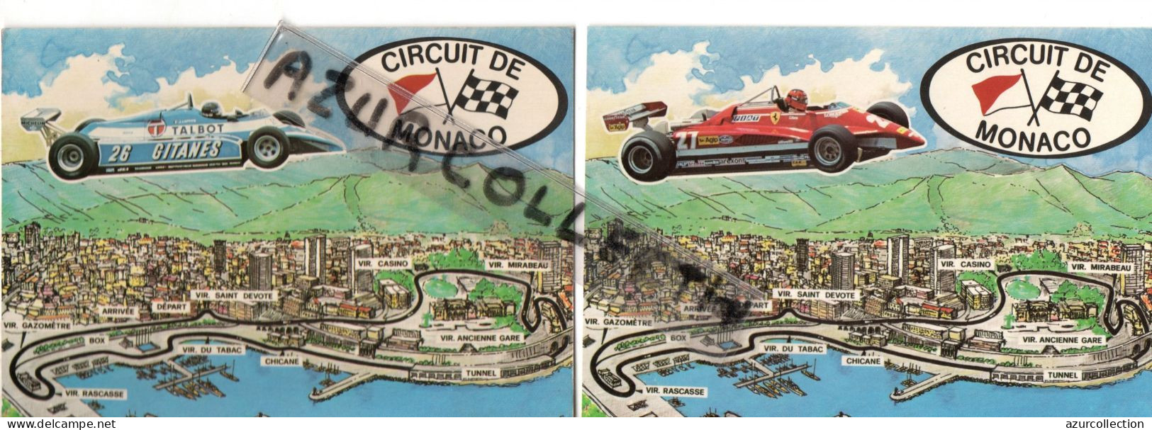 GRAND PRIX DE MONACO .LE CIRCUIT . 5 CARTES POSTALES - Grand Prix / F1