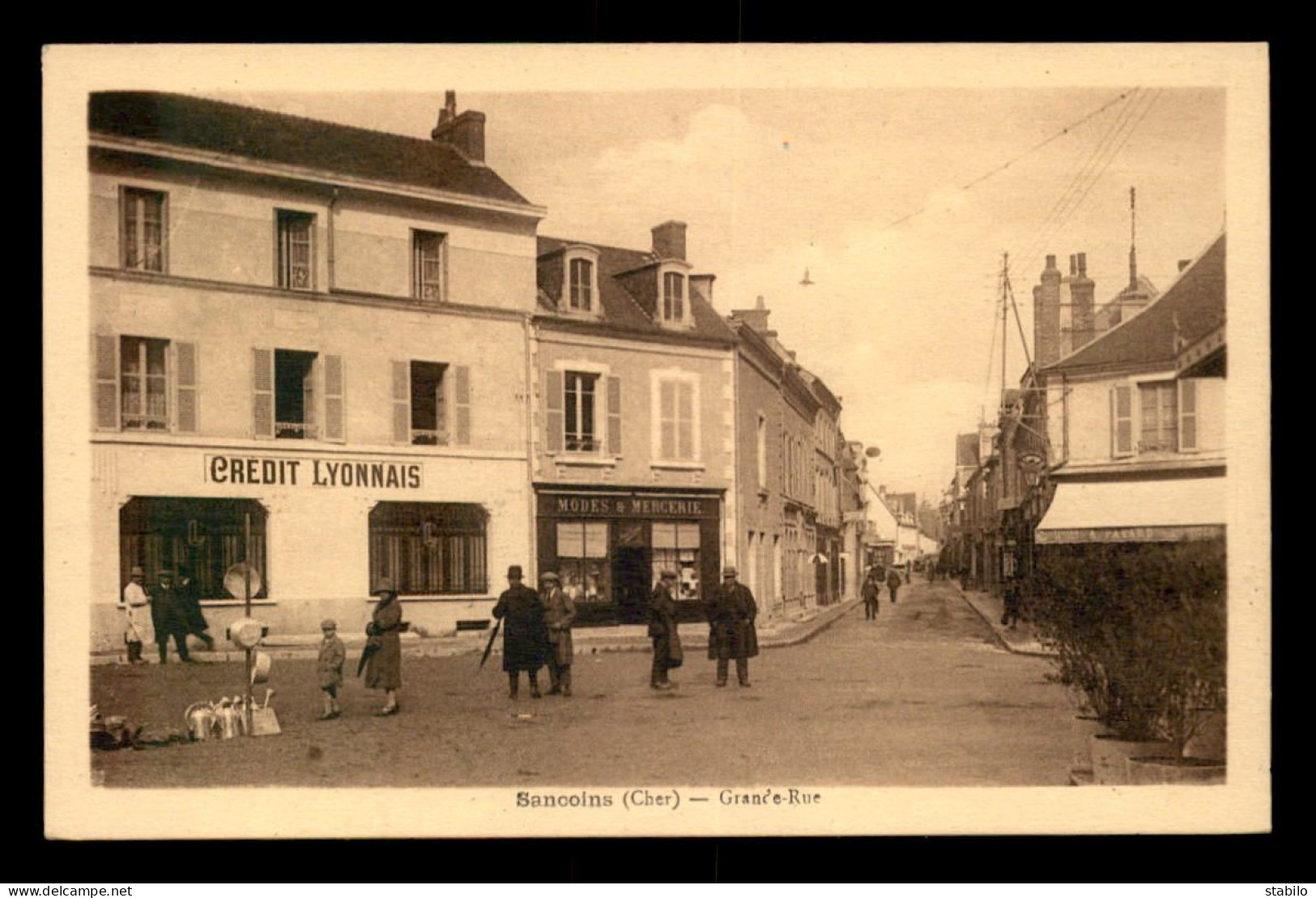 18 - SANCOINS - GRANDE RUE - BANQUE CREDIT LYONNAIS - Sancoins