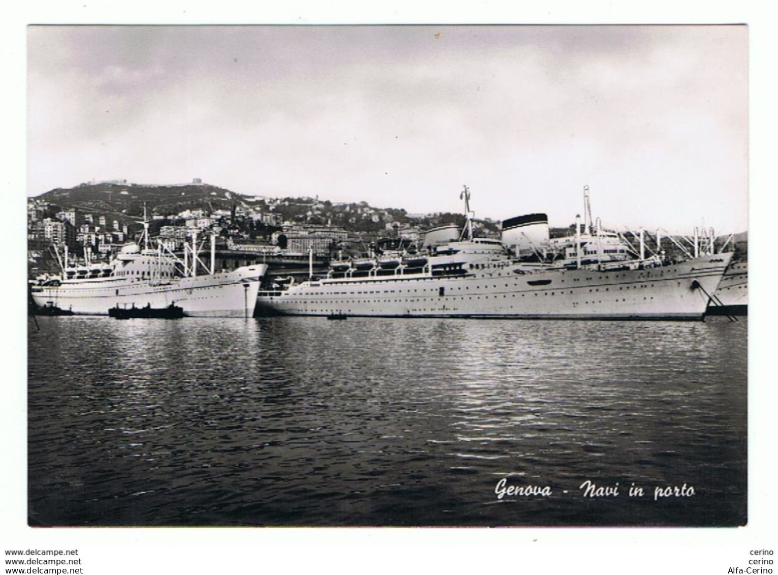 GENOVA:  NAVI  IN  PORTO  " OCEANIA "  E  " AFRICA "  -  FOTO  -  FG - Dampfer