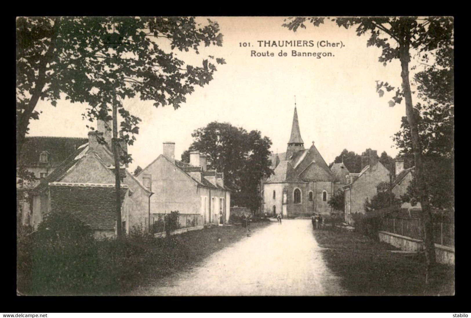 18 - THAUMIERS - ROUTE DE BANNEGON - Thaumiers