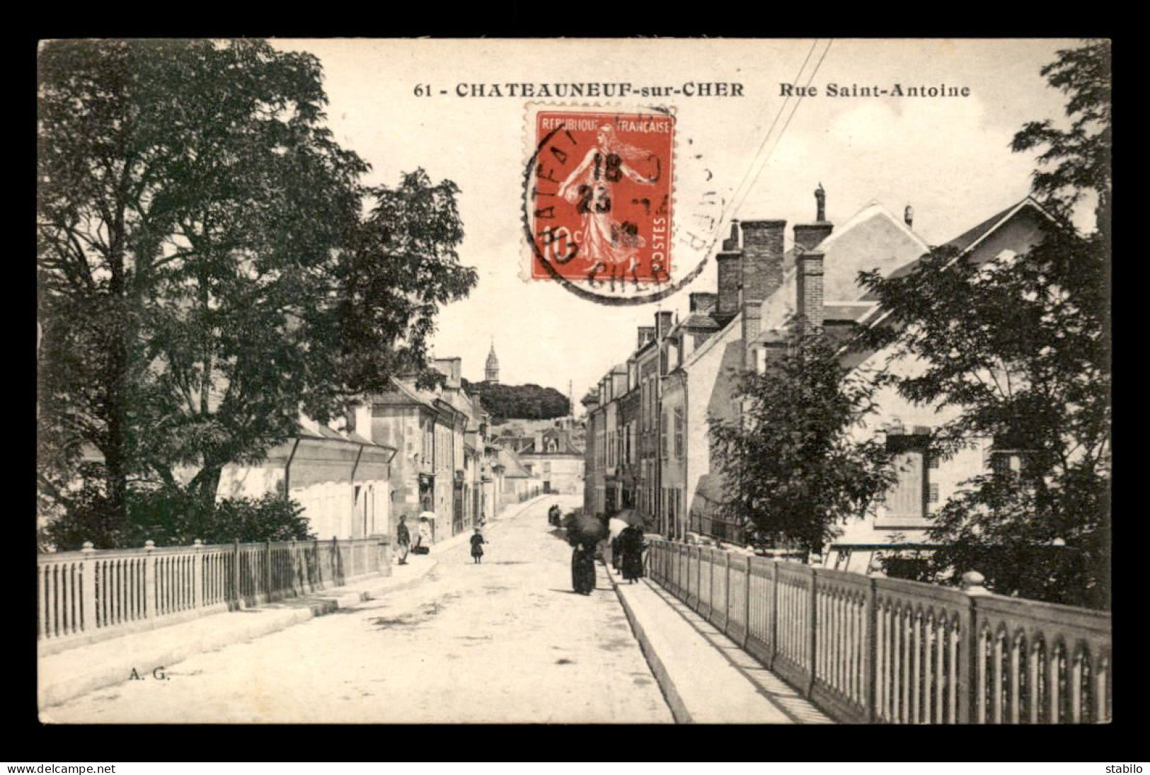 18 - CHATEAUNEUF-SUR-CHER - RUE ST-ANTOINE - Chateauneuf Sur Cher