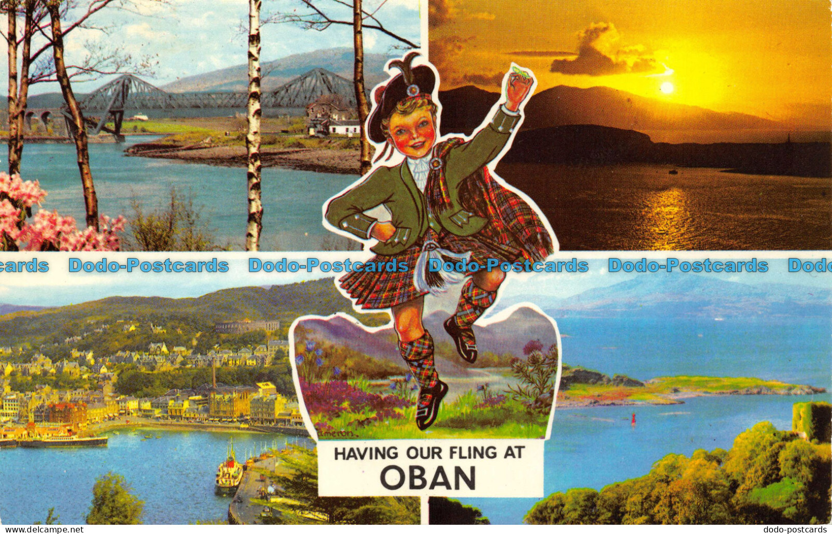 R072441 Having Our Fling At Oban. Multi View. Photo Precision. 1977 - World