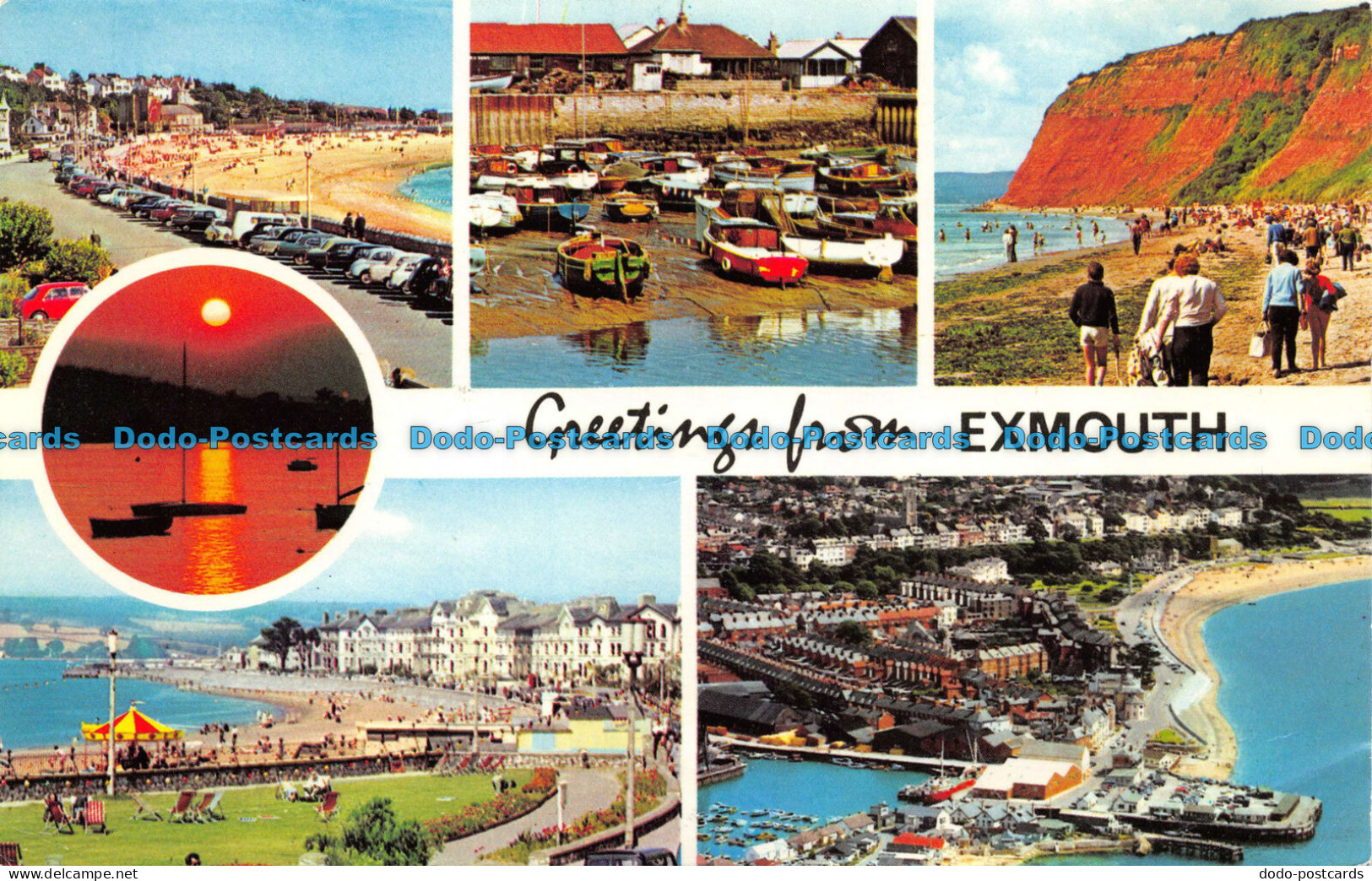 R073091 Greetings From Exmouth. Multi View. Photo Precision - World