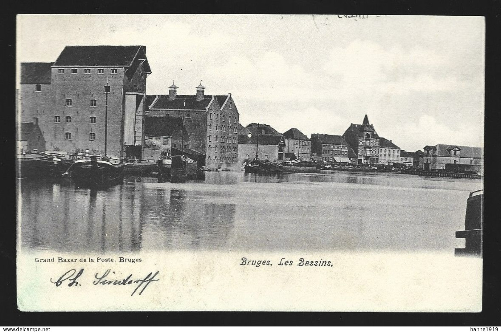 Brugge Les Bassins 1907 Bruges Htje - Brugge