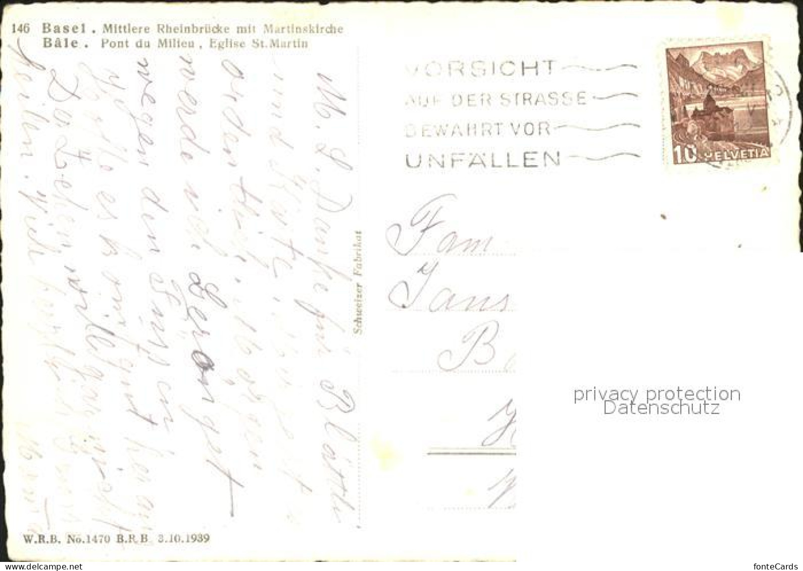 11622530 Basel BS Mittlere Rheinbruecke Basel BS - Other & Unclassified